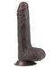 LoveToy - Dildo Met Sliding Skin Technologie - 17.5 x 3.5 cm - Bruin-Laced-up.nl