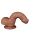 LoveToy - Dildo Met Sliding Skin Technologie - 18.3 x 3.5 cm - Verwijderbare Zuignap - Medium Huidskleur-Laced-up.nl