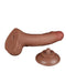 LoveToy - Dildo Met Sliding Skin Technologie - 19.5 x 3.5 cm - Verwijderbare Zuignap - Medium Huidskleur-Laced-up.nl