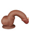 LoveToy - Dildo Met Sliding Skin Technologie - 19.5 x 3.6 cm - Verwijderbare Zuignap - Medium Huidskleur-Laced-up.nl