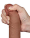 LoveToy - Dildo Met Sliding Skin Technologie - 19.5 x 3.7 cm - Verwijderbare Zuignap - Medium Huidskleur-Laced-up.nl