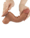 LoveToy - Dildo Met Sliding Skin Technologie - 20 x 3.9 cm - Verwijderbare Zuignap - Medium Huidskleur-Laced-up.nl
