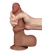 LoveToy - Dildo Met Sliding Skin Technologie - 20 x 3.9 cm - Verwijderbare Zuignap - Medium Huidskleur-Laced-up.nl