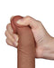 LoveToy - Dildo Met Sliding Skin Technologie - 20 x 3.9 cm - Verwijderbare Zuignap - Medium Huidskleur-Laced-up.nl