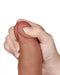LoveToy - Dildo Met Sliding Skin Technologie - 20 x 4 cm - Verwijderbare Zuignap - Medium Huidskleur-Laced-up.nl