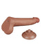 LoveToy - Dildo Met Sliding Skin Technologie - 20 x 4 cm - Verwijderbare Zuignap - Medium Huidskleur-Laced-up.nl