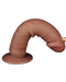 LoveToy - Dildo Met Sliding Skin Technologie - 20.8 x 3.8 cm - Verwijderbare Zuignap - Medium Huidskleur-Laced-up.nl
