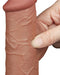 LoveToy - Dildo Met Sliding Skin Technologie - 20.8 x 4 cm - Verwijderbare Zuignap - Medium Huidskleur-Laced-up.nl