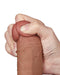 LoveToy - Dildo Met Sliding Skin Technologie - 20.8 x 4 cm - Verwijderbare Zuignap - Medium Huidskleur-Laced-up.nl