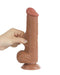LoveToy - Dildo Met Sliding Skin Technologie - 20.8 x 4 cm - Verwijderbare Zuignap - Medium Huidskleur-Laced-up.nl