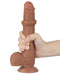 LoveToy - Dildo Met Sliding Skin Technologie - 22 x 3.7 cm - Verwijderbare Zuignap - Medium Huidskleur-Laced-up.nl