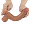 LoveToy - Dildo Met Sliding Skin Technologie - 22 x 3.7 cm - Verwijderbare Zuignap - Medium Huidskleur-Laced-up.nl