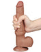 LoveToy - Dildo Met Sliding Skin Technologie - 22 x 3.7 cm - Verwijderbare Zuignap - Medium Huidskleur-Laced-up.nl