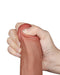 LoveToy - Dildo Met Sliding Skin Technologie - 22 x 4.3 cm - Verwijderbare Zuignap - Medium Huidskleur-Laced-up.nl