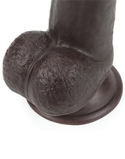LoveToy - Dildo Met Sliding Skin Technologie - 24 x 4.5 cm - Bruin-Laced-up.nl