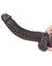 LoveToy - Dildo Met Sliding Skin Technologie - 24 x 4.5 cm - Bruin-Laced-up.nl