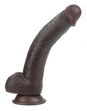 LoveToy - Dildo Met Sliding Skin Technologie - 24 x 4.5 cm - Bruin-Laced-up.nl