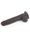 LoveToy - Dildo Met Sliding Skin Technologie - 24 x 4.5 cm - Bruin-Laced-up.nl