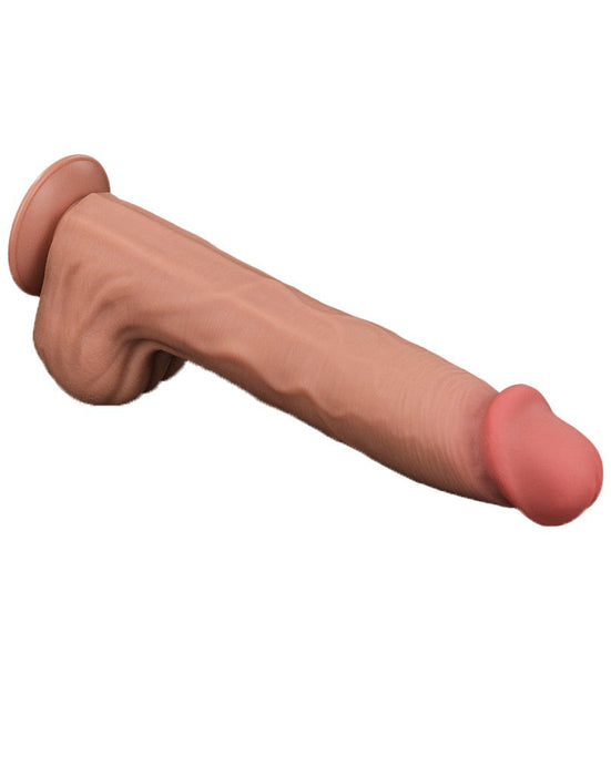 LoveToy - Dildo Met Sliding Skin Technologie - 36 x 6.6 cm - Lichte Huidskleur-Laced-up.nl