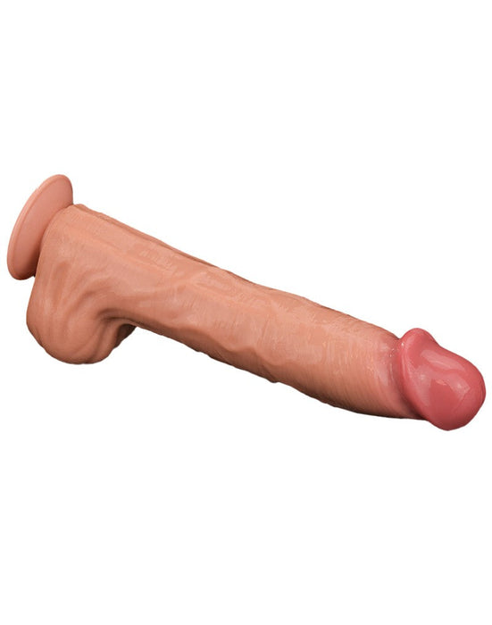 LoveToy - Dildo Met Sliding Skin Technologie - 36 x 6.6 cm - Lichte Huidskleur-Laced-up.nl