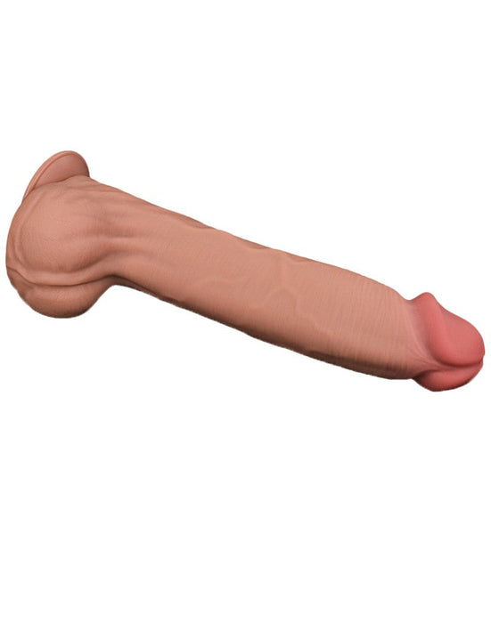 LoveToy - Dildo Met Sliding Skin Technologie - 36 x 6.6 cm - Lichte Huidskleur-Laced-up.nl