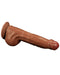 LoveToy - Sliding Skin Dildo - Lengte 29 cm - Bruin-Laced-up.nl
