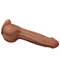 LoveToy - Sliding Skin Dildo - Lengte 29 cm - Bruin-Laced-up.nl