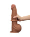 LoveToy - Sliding Skin Dildo - Lengte 29 cm - Bruin-Laced-up.nl