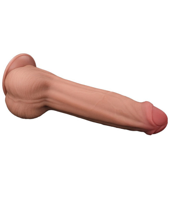 LoveToy - Sliding Skin Dildo - Lengte 29 cm - Lichte Huidskleur-Laced-up.nl