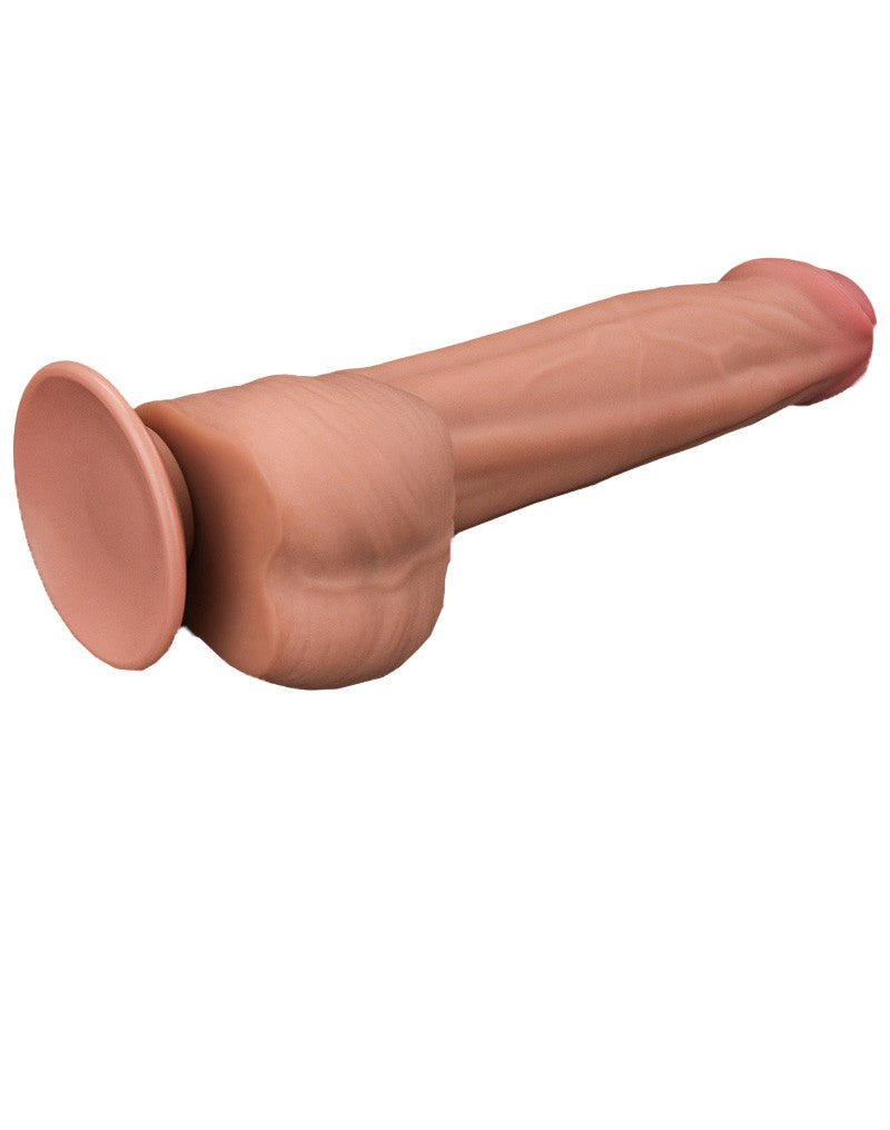 LoveToy - Sliding Skin Dildo - Lengte 29 cm - Lichte Huidskleur-Laced-up.nl