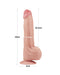 LoveToy - Sliding Skin Dildo - Lengte 29 cm - Lichte Huidskleur-Laced-up.nl