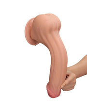 LoveToy - Sliding Skin Dildo - Lengte 29 cm - Lichte Huidskleur-Laced-up.nl