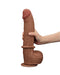LoveToy - Sliding Skin Dildo - Lengte 31 cm - Bruin-Laced-up.nl