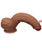 LoveToy - Sliding Skin Dildo - Lengte 31 cm - Bruin-Laced-up.nl