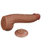 LoveToy - Sliding Skin Dildo - Lengte 31 cm - Bruin-Laced-up.nl