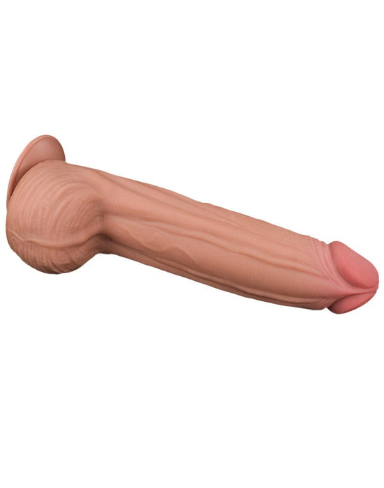 LoveToy - Sliding Skin Dildo - Lengte 31 cm - Lichte Huidskleur-Laced-up.nl