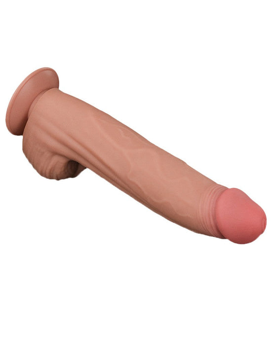LoveToy - Sliding Skin Dildo - Lengte 31 cm - Lichte Huidskleur-Laced-up.nl