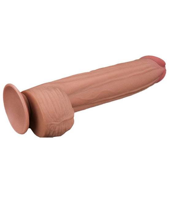 LoveToy - Sliding Skin Dildo - Lengte 31 cm - Lichte Huidskleur-Laced-up.nl