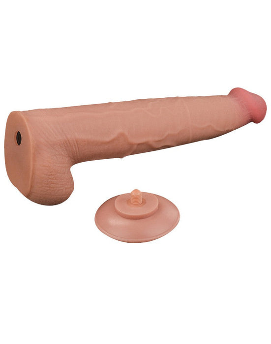 LoveToy - Sliding Skin Dildo - Lengte 34 cm - Lichte Huidskleur-Laced-up.nl