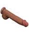 LoveToy - Sliding Skin Dildo - Lengte 36 cm - Bruin-Laced-up.nl