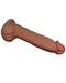 LoveToy - Sliding Skin Dildo - Lengte 36 cm - Bruin-Laced-up.nl