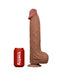 LoveToy - Sliding Skin Dildo - Lengte 36 cm - Bruin-Laced-up.nl