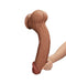 LoveToy - Sliding Skin Dildo - Lengte 36 cm - Bruin-Laced-up.nl