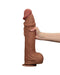 LoveToy - Sliding Skin Dildo - Lengte 36 cm - Bruin-Laced-up.nl