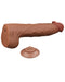 LoveToy - Sliding Skin Dildo - Lengte 36 cm - Bruin-Laced-up.nl
