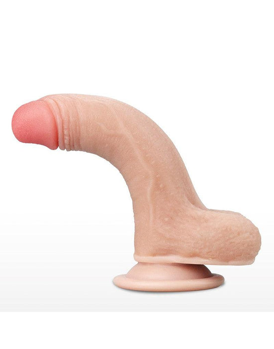 LoveToy - Sliding Skin Dildo - Lengte 18 cm - Lichte Huidskleur-Laced-up.nl