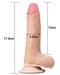 LoveToy - Sliding Skin Dildo - Lengte 18 cm - Lichte Huidskleur-Laced-up.nl