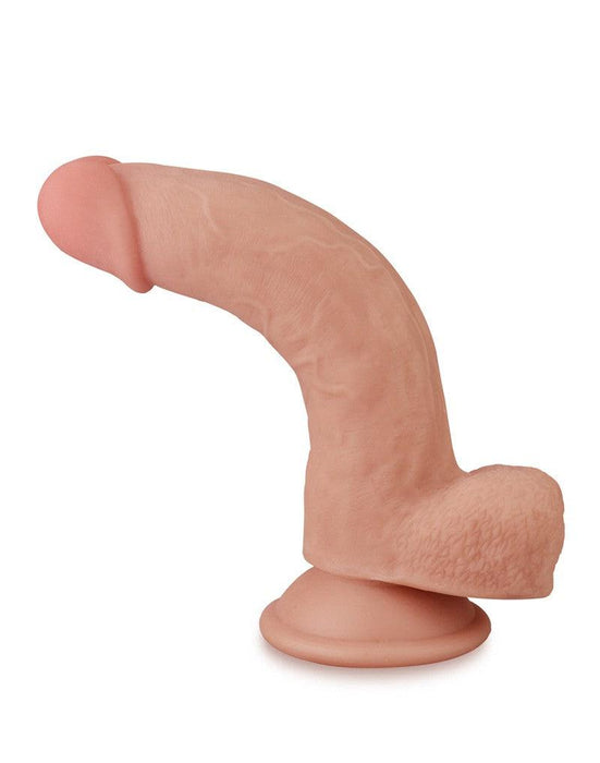 LoveToy - Sliding Skin Dildo - Lengte 20 cm - Lichte Huidskleur-Laced-up.nl