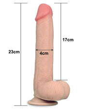 LoveToy - Sliding Skin Dildo - Lengte 23 cm - Lichte Huidskleur-Laced-up.nl
