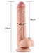 LoveToy - Sliding Skin Dildo - Lengte 24 cm - Lichte Huidskleur-Laced-up.nl